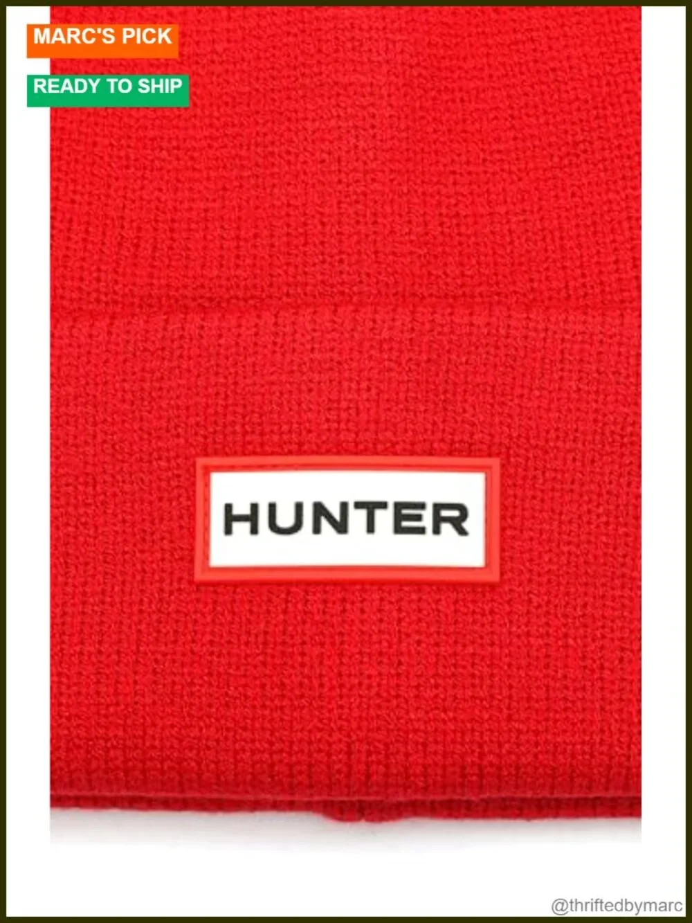 Unisex Wool-Blend Cuff Beanie with Logo - Warm Winter Hat
